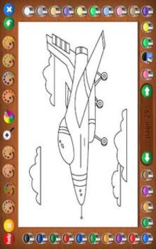 Coloring Book 12 Lite : Airplanes游戏截图3