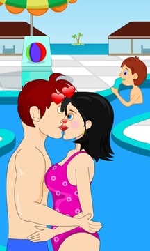 Fun Swimming Pool Love Kiss游戏截图3