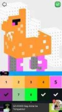 3D Little Pony Unicorn Color By Number Pixel art游戏截图5