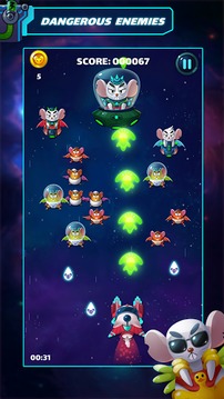 Cat Shooter: Space Attack游戏截图1