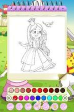 Princess Coloring Book Games游戏截图3