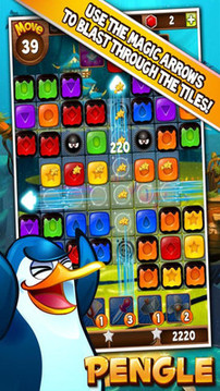 Pengle - Match penguin blocks游戏截图2