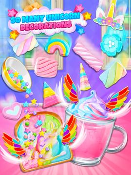 Unicorn Treats - Sweet Hot Chocolate & Toast Maker游戏截图3