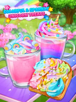 Unicorn Treats - Sweet Hot Chocolate & Toast Maker游戏截图4