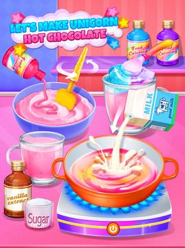 Unicorn Treats - Sweet Hot Chocolate & Toast Maker游戏截图1