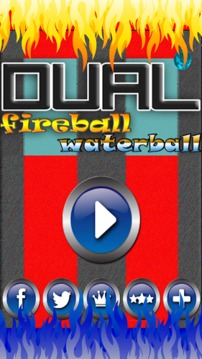 Fire ball water ball dual race游戏截图1