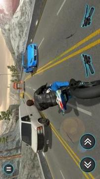 Wrong Way Moto Bike Highway Traffic Racer游戏截图1