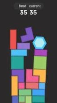 Reverse Tower - HexaGon Drop游戏截图1