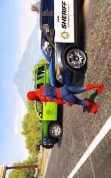 Police Car Superhero Racing Stunts Game游戏截图4