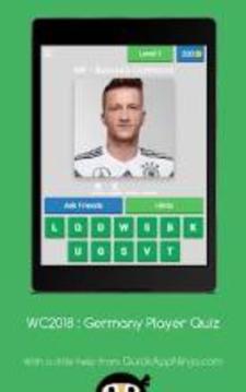 World Cup 2018 : Germany Player Quiz游戏截图2