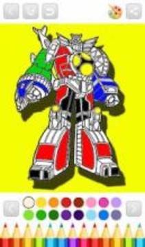 Coloring Book Of Power Ranger游戏截图1