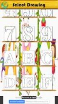 Coloring Alphabet Numbers游戏截图4