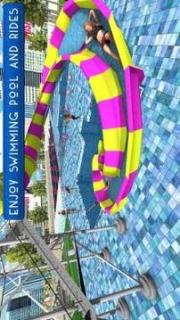 Swimming Pool Summer Fun: Waterslides Adventure游戏截图1