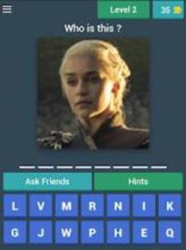 Game of Thrones Charatcers Quiz Game游戏截图5