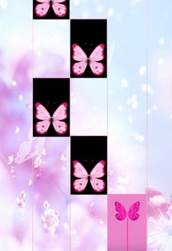 Pink Butterfly Piano Tiles 2018游戏截图2