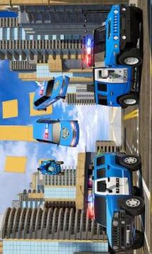 US Police Quad Bike: Mega Ramp Car Stunts Racing游戏截图2