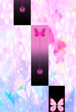 Pink Butterfly Piano Tiles 2018游戏截图4
