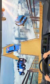 US Police Quad Bike: Mega Ramp Car Stunts Racing游戏截图4
