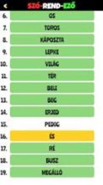 Magyar SzóRendező游戏截图4