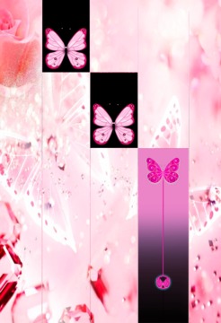 Pink Butterfly Piano Tiles 2018游戏截图1