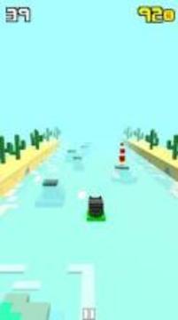 Hop Quad : Hopper Run Jump Voxel Game游戏截图1