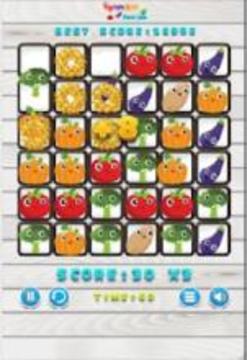 Vegetable match 3 Puzzle Game游戏截图4