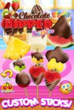 Chocolate Dipped Fruit Candy Maker Kids FREE游戏截图4