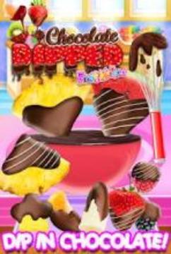 Chocolate Dipped Fruit Candy Maker Kids FREE游戏截图3