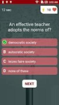 Teaching Aptitude Test Quiz游戏截图4