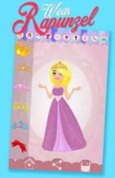 Dress Up Princess Rapunzel - Beauty Salon Games游戏截图1