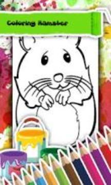 Hamster Coloring Book游戏截图3