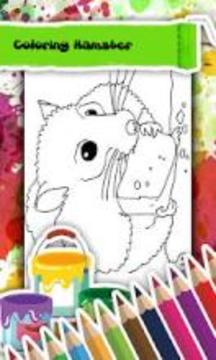 Hamster Coloring Book游戏截图2