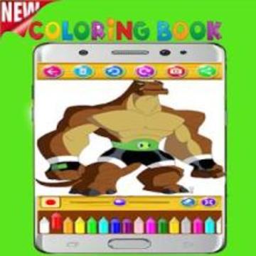 Ben 10 ColoringBook Game游戏截图1