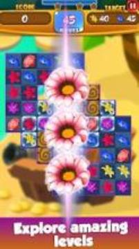 Flower Quest - Blossom Star Match 3 Blast Games游戏截图3