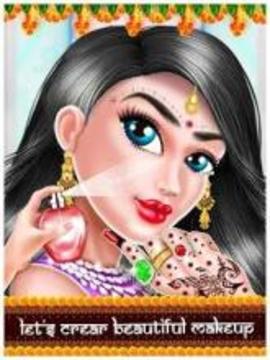 Indian Wedding Girl Fashion Salon For Bride游戏截图3