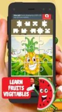 Fruit & Vegetable Puzzles For Kids游戏截图2