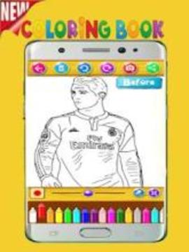 Ronaldo Coloring game游戏截图4