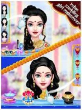 Indian Wedding Girl Fashion Salon For Bride游戏截图2