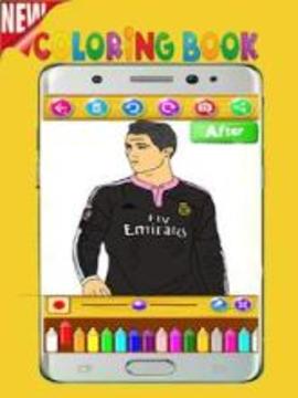 Ronaldo Coloring game游戏截图3