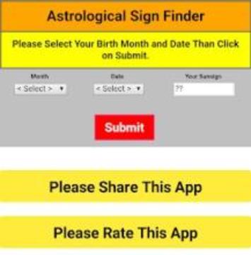 Astrological | Horoscope | Zodiac Sign Finder游戏截图2
