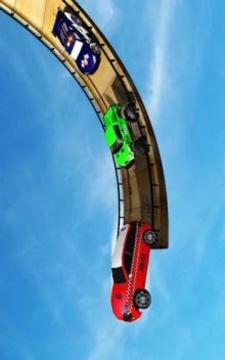 US Police McQueen Car Vertical Mega Ramp Stunts游戏截图3