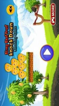 Sling Shot Fruit Knock Down Shooting Game游戏截图4