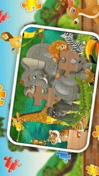 Kids Zoo animal JIgsaw Puzzle游戏截图2
