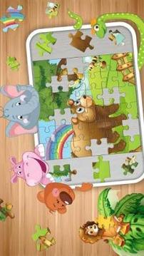 Kids Zoo animal JIgsaw Puzzle游戏截图3