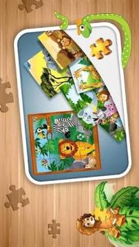 Kids Zoo animal JIgsaw Puzzle游戏截图1