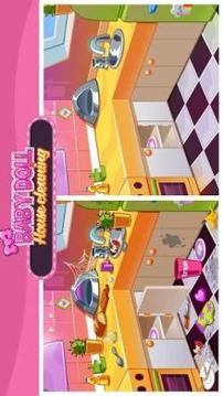 Baby Doll House Cleaning - Home cleanup game游戏截图3