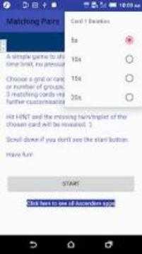 Matching Pairs - Memory Game游戏截图1