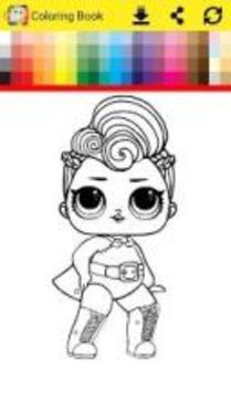 Surprise Lol Dolls Coloring Game游戏截图2