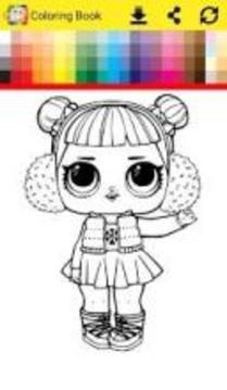 Surprise Lol Dolls Coloring Game游戏截图1