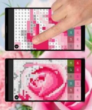 Color by Number: Flowers Pixel Art Game游戏截图5